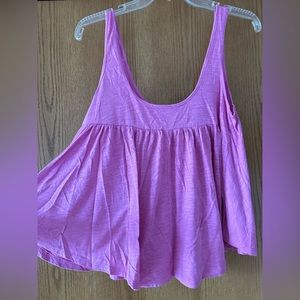 Violet breezy trapeze tank
